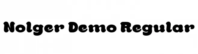 Nolger Demo Regular  Fuentes Gratis Descargar