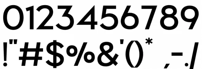 Nolinga Font OTHER CHARS