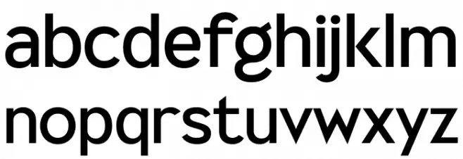 Nolinga Font LOWERCASE