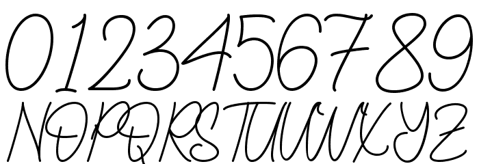 Nolita Script - Perosnal Use Font OTHER CHARS