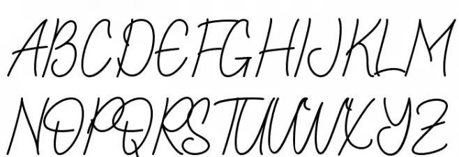 Nolita Script - Perosnal Use Polices MAJUSCULES