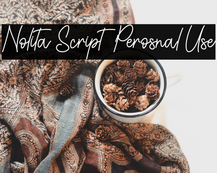 Nolita Script - Perosnal Use Example 2