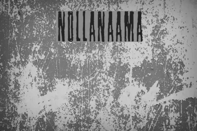 Nollanaama Font examples