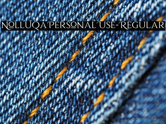 NolluqaPersonalUse-Regular Example 3