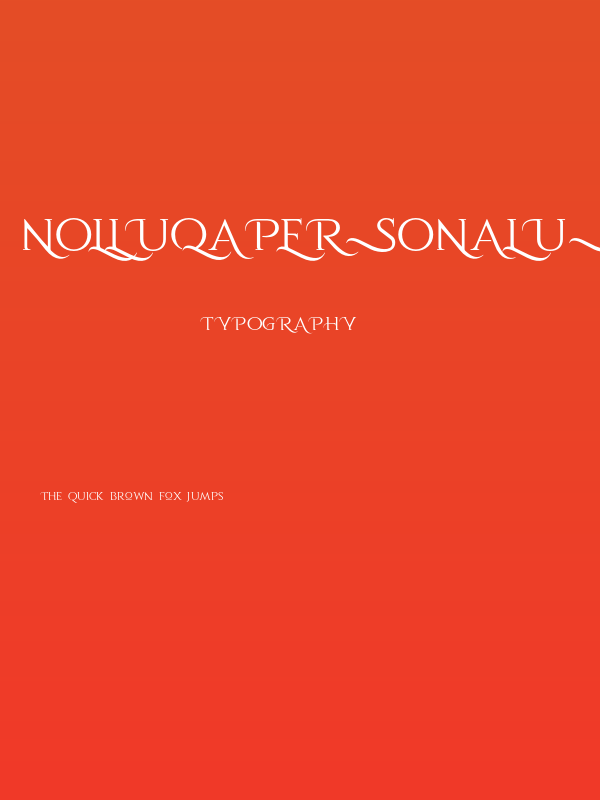 NolluqaPersonalUse-Regular Poster