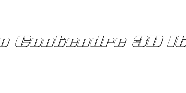 Nolo Contendre 3D Italic Logo