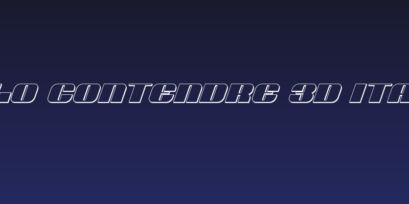 Nolo Contendre 3D Italic Social Header