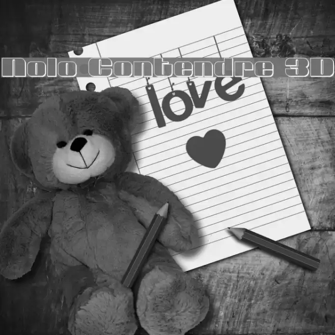 Nolo Contendre 3D Font examples