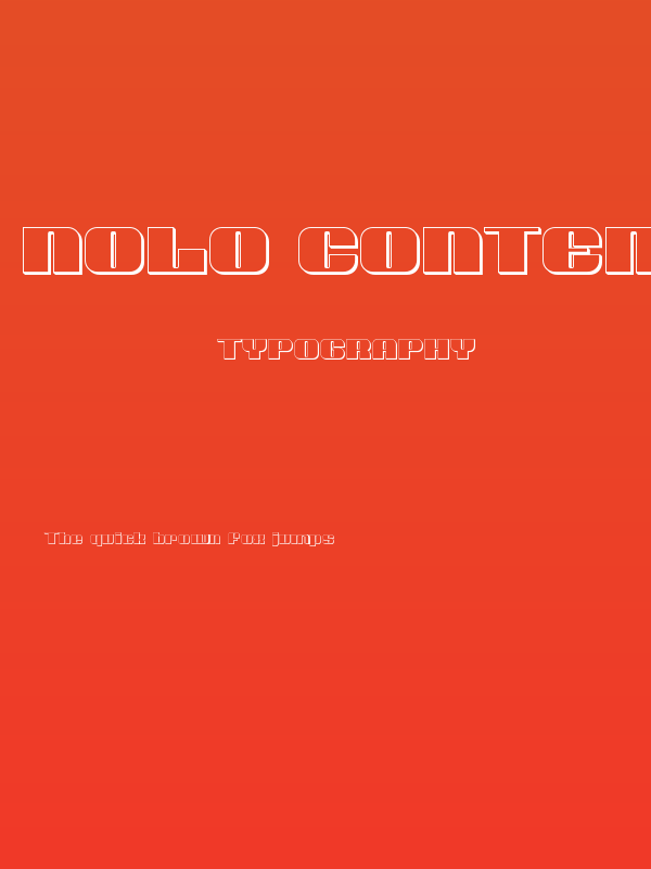 Nolo Contendre 3D Poster