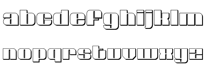 Nolo Contendre 3D Font LOWERCASE