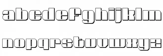 Nolo Contendre 3D Font Litere mici