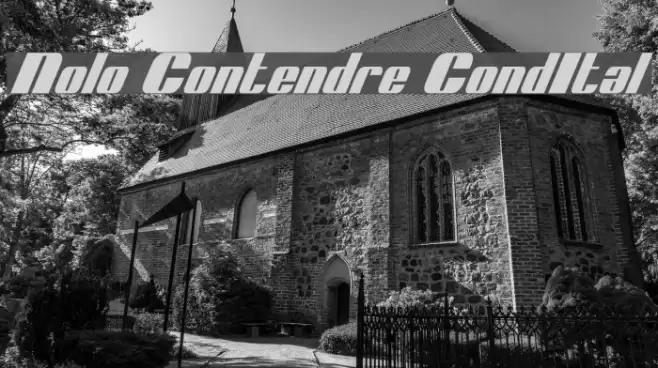 Nolo Contendre CondItal Font examples