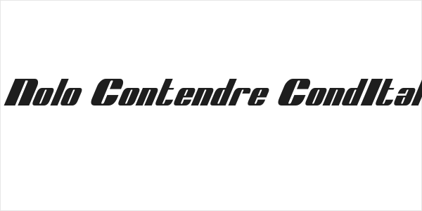 Nolo Contendre CondItal Logo