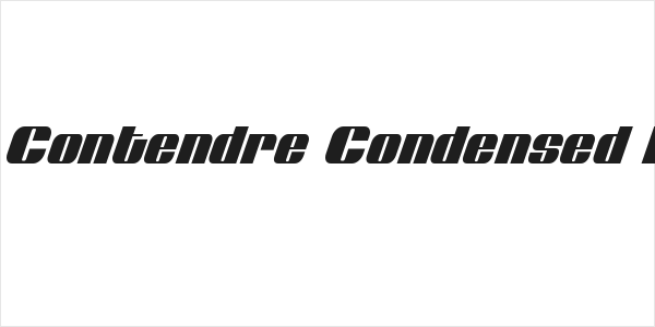 Nolo Contendre Condensed Italic Logo
