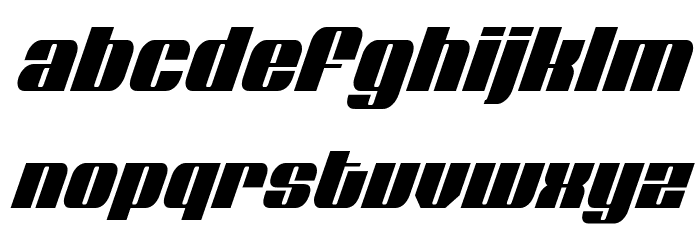Nolo Contendre Condensed Italic Font LOWERCASE