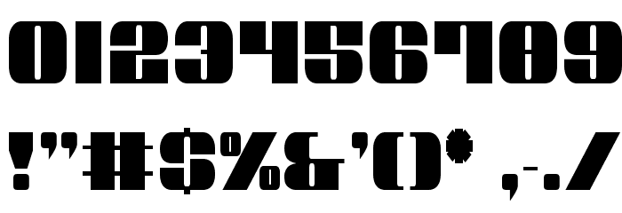 Nolo Contendre Condensed フォント その他の文字