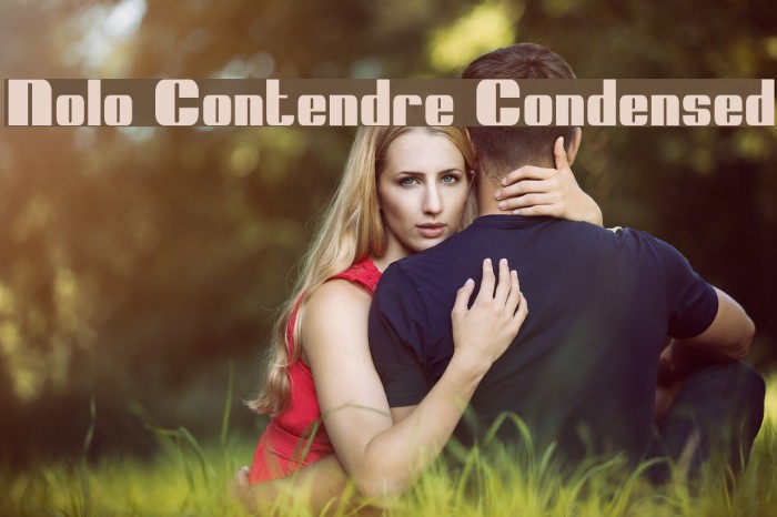 Nolo Contendre Condensed フォント examples