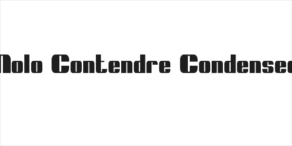 Nolo Contendre Condensed Logo