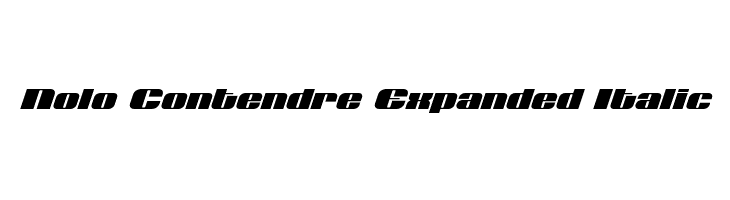 Nolo Contendre Expanded Italic  免费字体下载