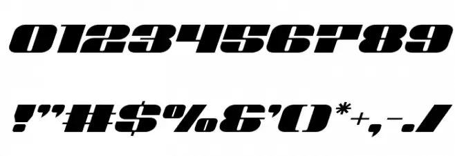 Nolo Contendre Expanded Italic Font OTHER CHARS