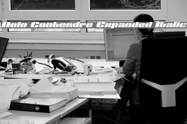 Nolo Contendre Expanded Italic Font examples