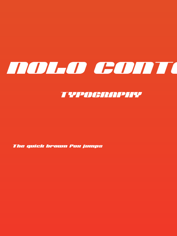 Nolo Contendre Expanded Italic Poster
