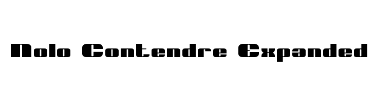 Nolo Contendre Expanded  Frei Schriftart Herunterladen