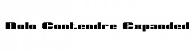 Nolo Contendre Expanded  font caratteri gratis
