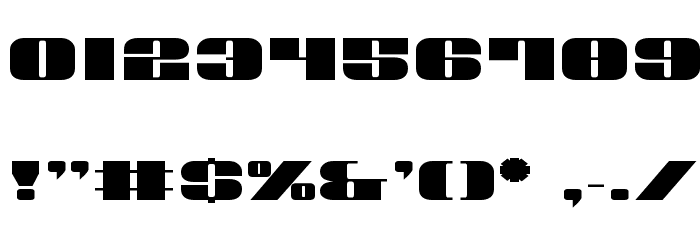 Nolo Contendre Expanded Font OTHER CHARS