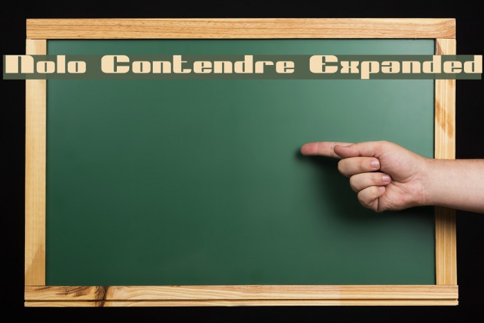Nolo Contendre Expanded Font examples