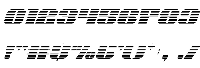 Nolo Contendre Gradient Italic Font OTHER CHARS