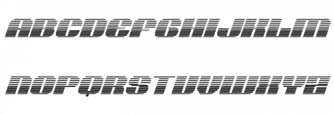 Nolo Contendre Gradient Italic Шрифта ВЕРХНИЙ