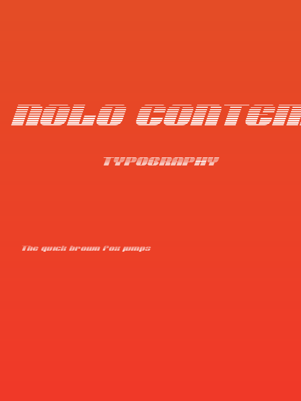 Nolo Contendre Gradient Italic Poster