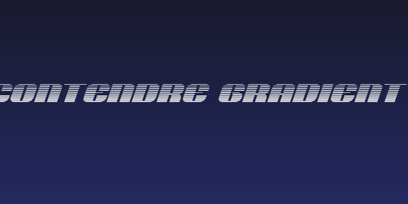 Nolo Contendre Gradient Italic Social Header