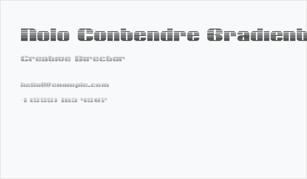 Nolo Contendre Gradient Business Card