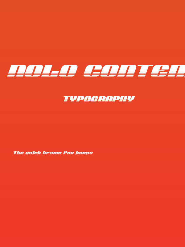 Nolo Contendre Halftone Italic Poster