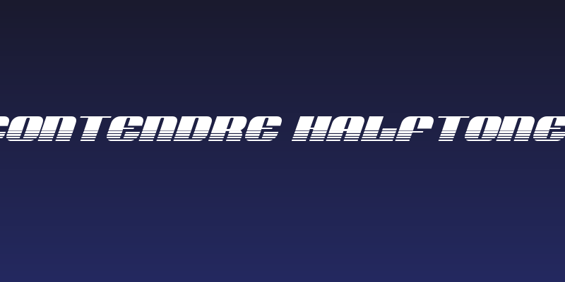 Nolo Contendre Halftone Italic Social Header