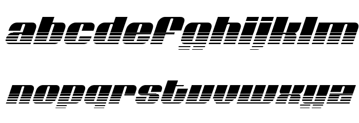 Nolo Contendre Halftone Italic Font LOWERCASE