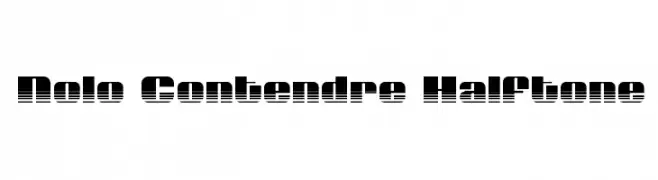 Nolo Contendre Halftone  font caratteri gratis