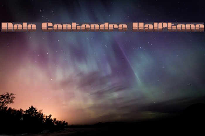 Nolo Contendre Halftone Font examples