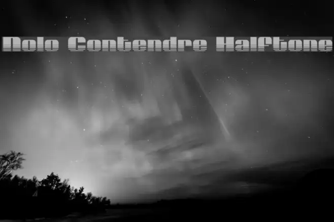Nolo Contendre Halftone Example 2