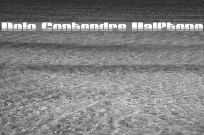 Nolo Contendre Halftone Example 3