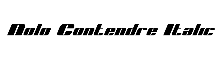 Nolo Contendre Italic  नि: शुल्क फ़ॉन्ट्स डाउनलोड