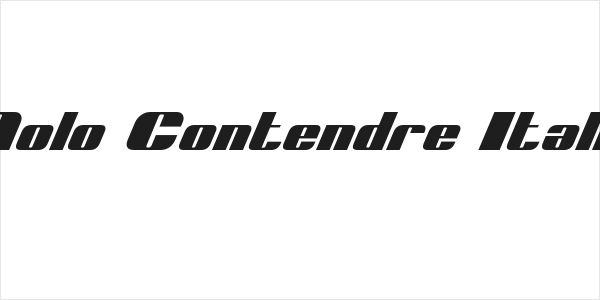 Nolo Contendre Italic Logo