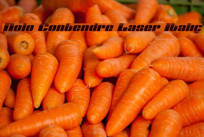 Nolo Contendre Laser Italic Font examples