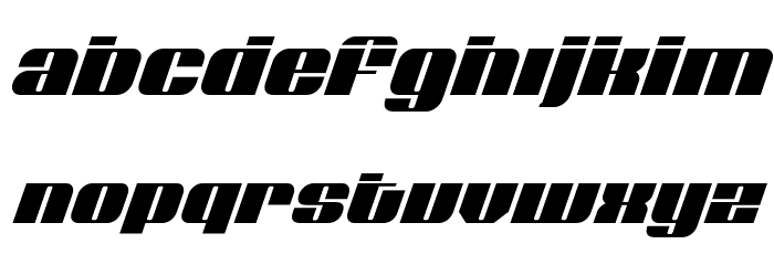 Nolo Contendre Laser Italic Font LOWERCASE