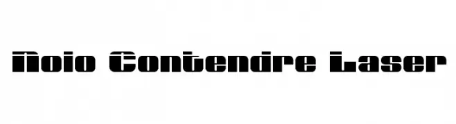 Nolo Contendre Laser  font caratteri gratis