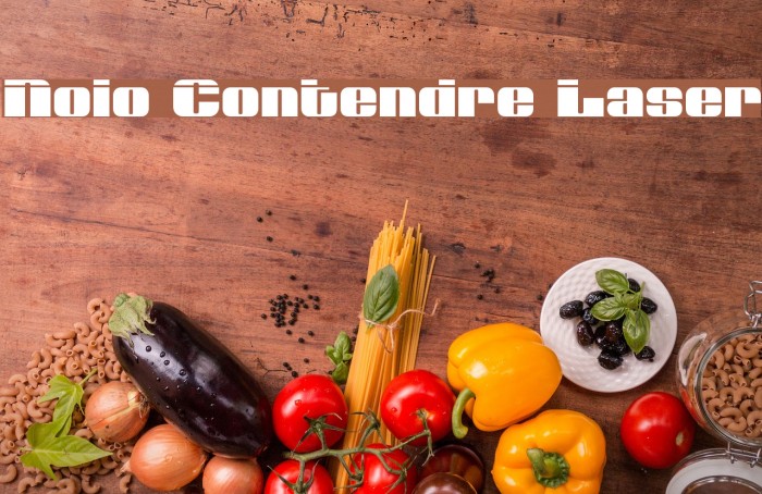 Nolo Contendre Laser Font examples