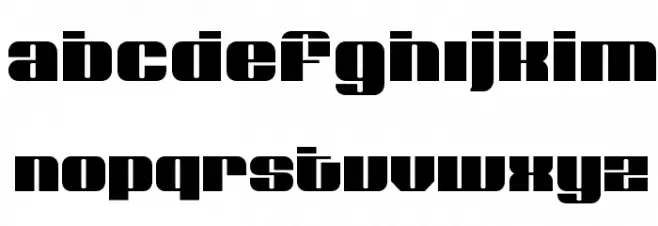 Nolo Contendre Laser Schriftart Kleinbuchstaben