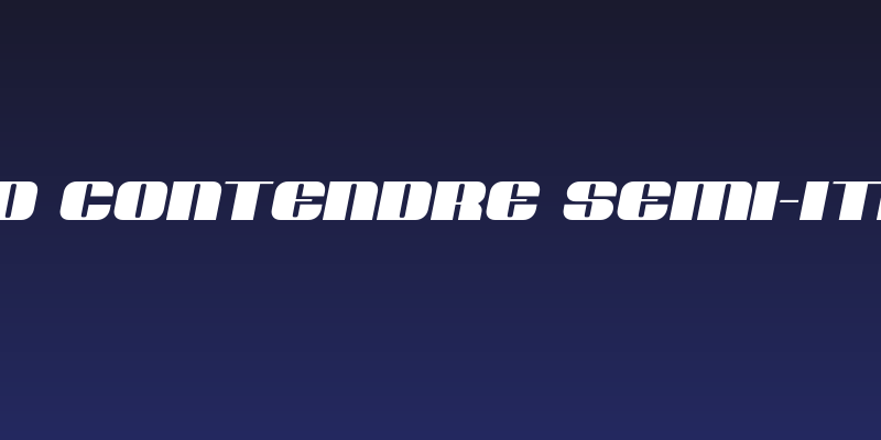 Nolo Contendre Semi-Italic Social Header
